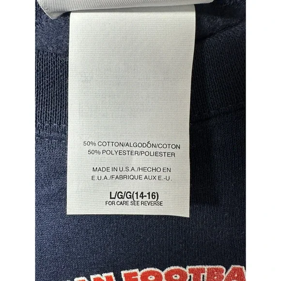 Vintage Denver Broncos Sweatshirt Kids Large Blue‎ Superbowl Champions 90s NFL - Picture 4 of 8